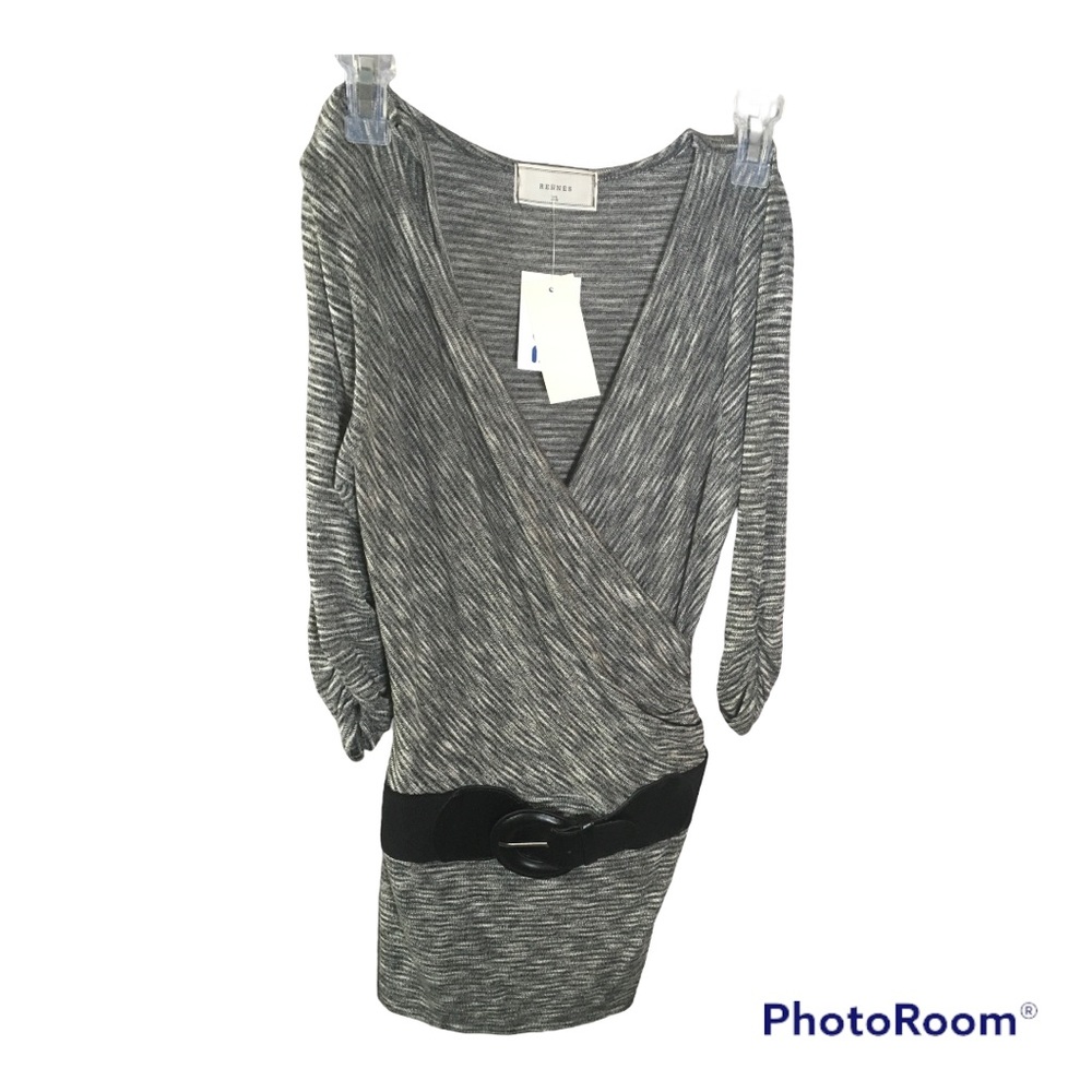 RENNES Jr Sweater Dress Belted V-Neck Work Casual Party Fall Size XL (15-17) NWT